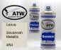 Preview: Lexus, Savannah Metallic, 4R4: 400ml Sprühdose + 400ml Klarlack - Set, von ATW Autoteile West.